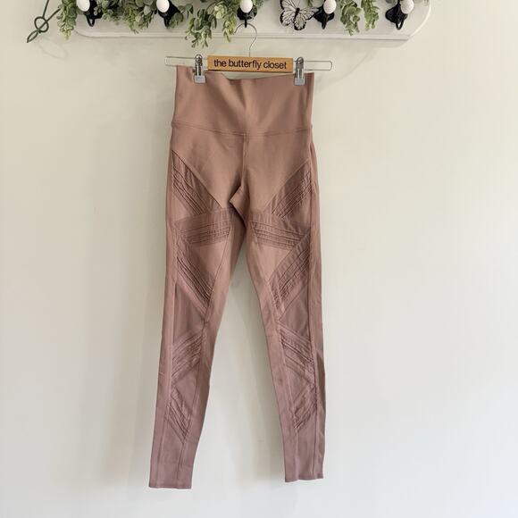 Alo Rosewater Ultimate High Rise Moto Leggings Small W7023 - Picture 1 of 6